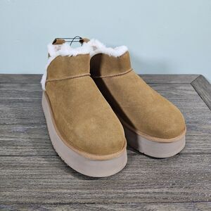 KOOLABURRA By UGG Koola Ultra Mini Platform Boots Womens Size 9 Chestnut Brown